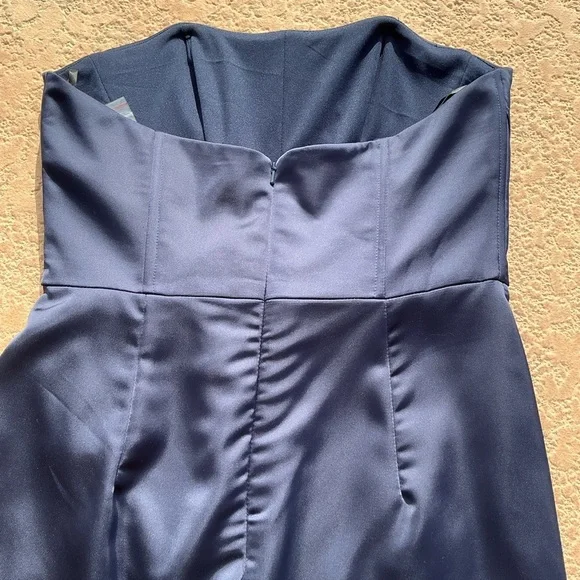 NWOT After Six Dessy Group Strapless Corset Satin Maxi Dress Size 10 Style 6888 - Picture 8 of 12